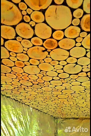 Панно из можжевельника