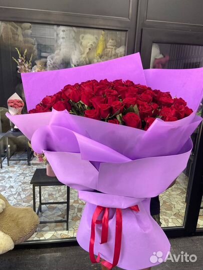 Роза Букет красных роз