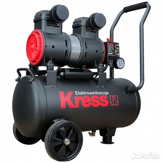 Компрессор воздушный kress KP130 24л безмасляный