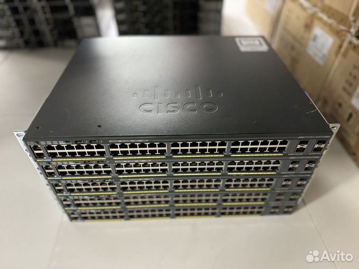 Коммутатор Cisco 2960X-48FPS-L POE 740w