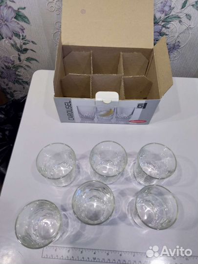 Набор 6 стеклянных стаканов