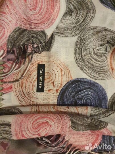 Палантин кашемировый двухсторонний.110х100