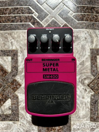 Гитарная педаль behringer SM400 super metal