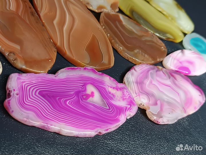 Срез агата,подвески