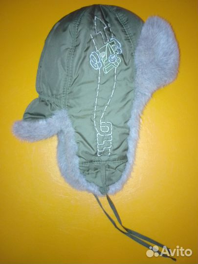 Шапка-ушанка на меху зимняя для мальчика