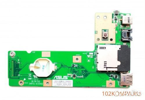Плата питания, кнопки включения, USB/LAN/CR для но