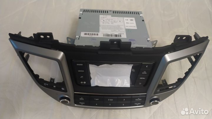 Штатная автомагнитола на hyundai tucson 16+