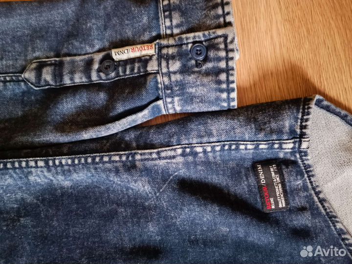 Джинсовая рубашка philipp plein