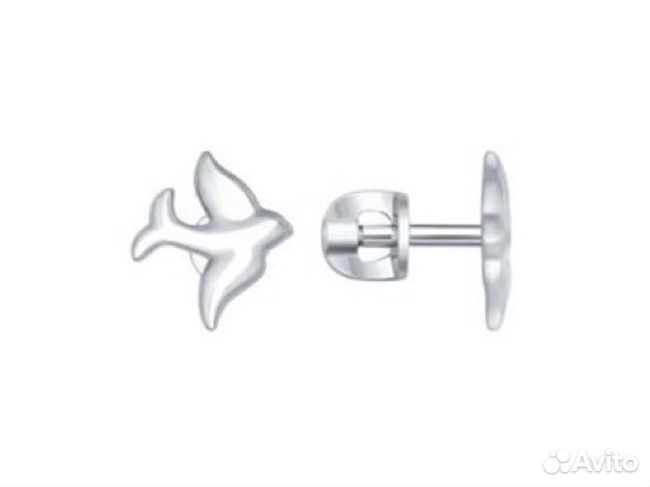 Серьги пусеты sokolov
