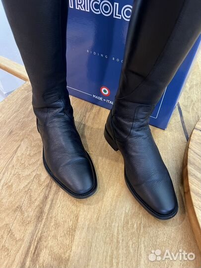 Сапоги для верховой езды кожаные De Niro Boots