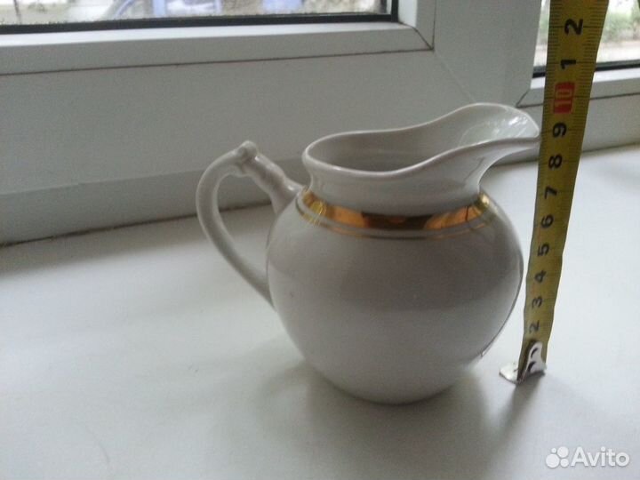 Сливочник молочник Дулево. Фарфор, 1961г