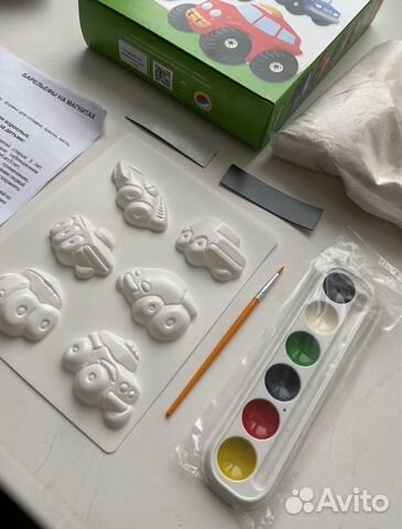 Фигурки на магнитах из гипса 