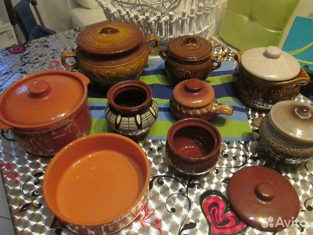 Посуда керамическая (горшки) и др. для запекания