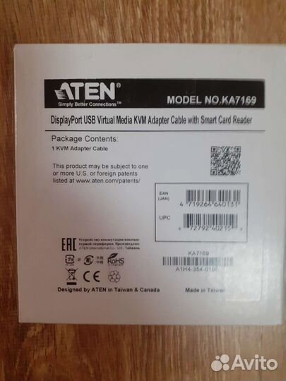 Преобразователь KVM Aten model no.KA7169