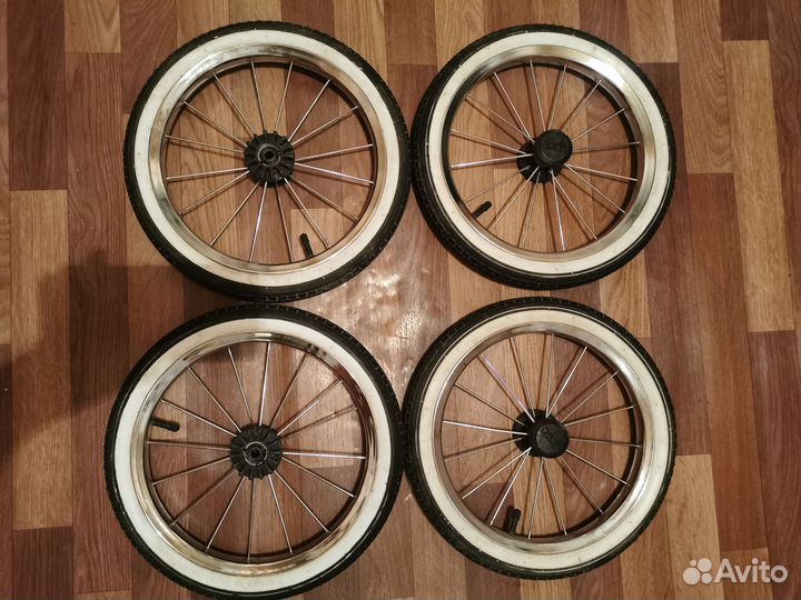 Колеса на детскую коляску, 4 штуки