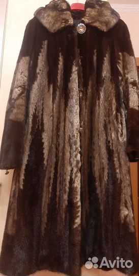 Шуба норковая с капюшоном 46 48