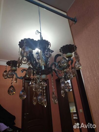 Люстра потолочная хрустальная