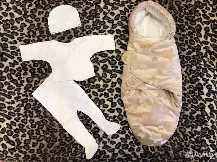 Конверт кокон на выписку