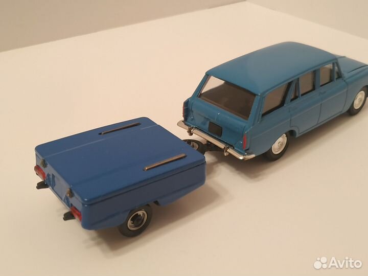 Москвич 426+прицеп скиф 1/43