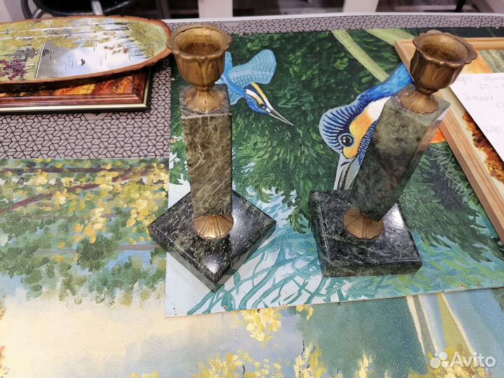 Подсвечник из натурального камня