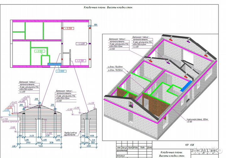 Готовый проект дома топ 100м2 42 листа формат4
