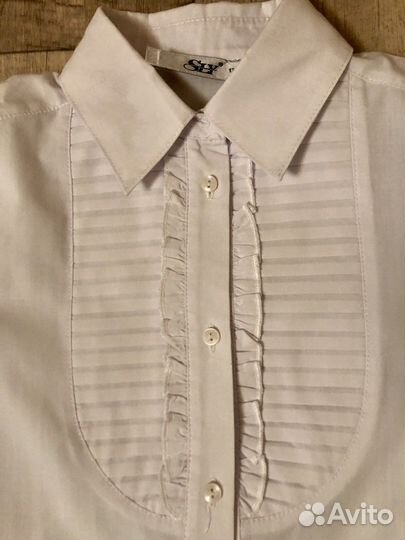 Рубашка школьная для девочки, 134