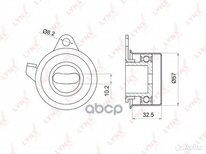 Ролик натяжной ремня грм PB1032 lynxauto