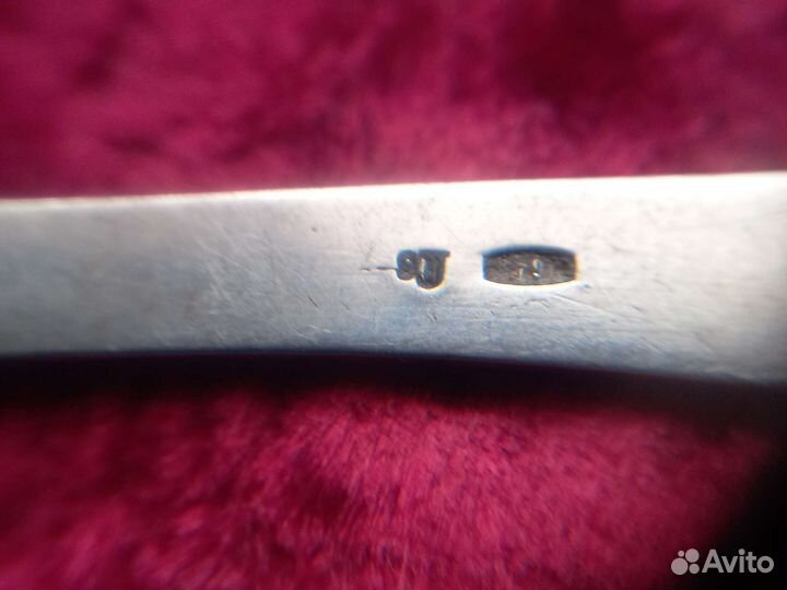 Чайная ложка серебро 916'