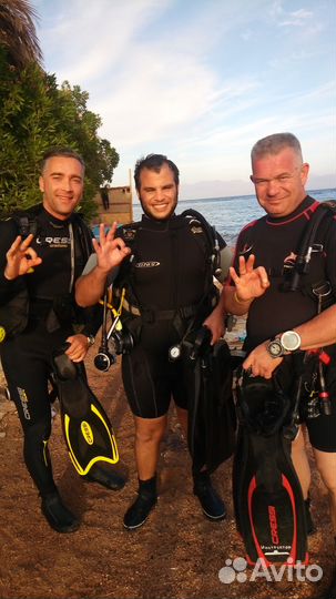 Обучение дайвингу, пробное погружение