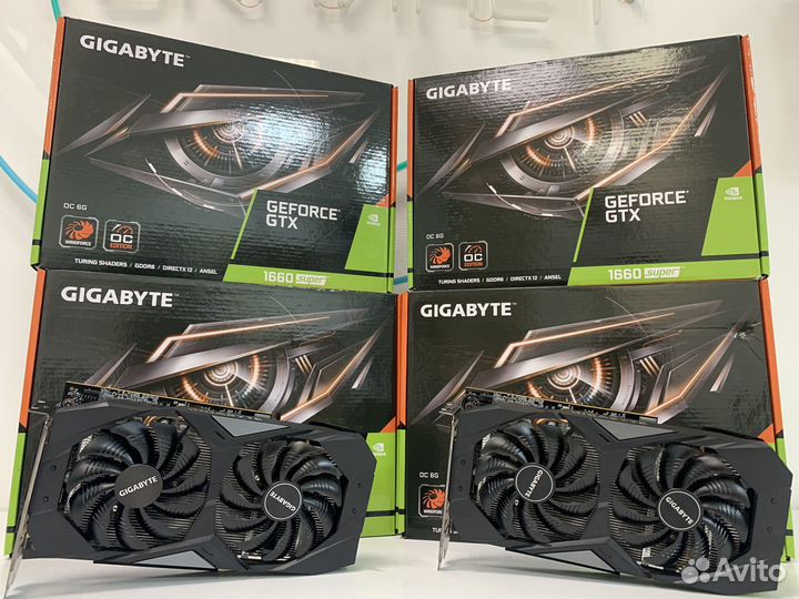 Б/У видеокарты Gigabyte GTX 1660Super 6gb