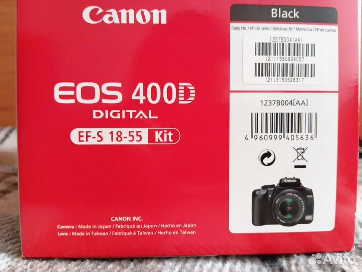 Canon EOS 400D + kit 18-55mm на детали