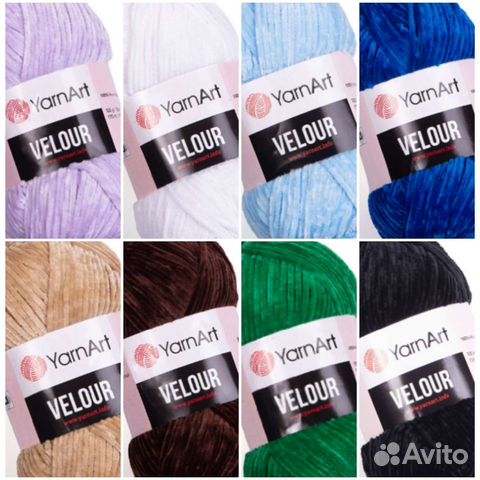 Пряжа плюшевая Велюр