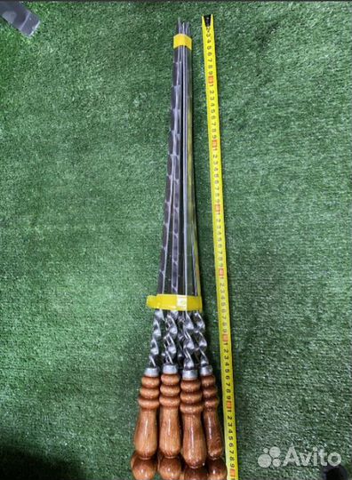 Набор шампуров с деревянной ручкой 5 шт