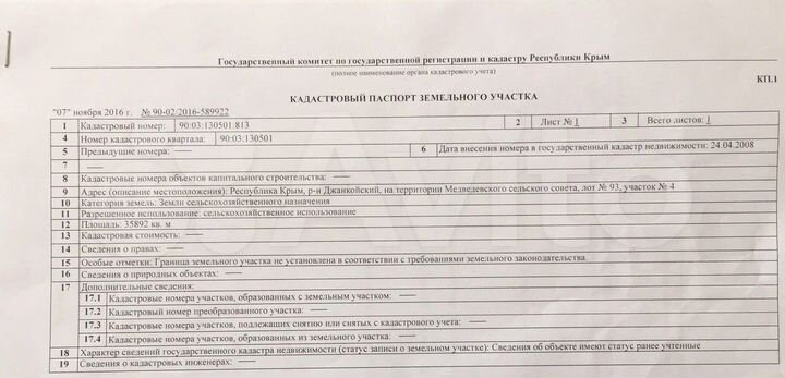 Участок 3,58 га (СНТ, ДНП)