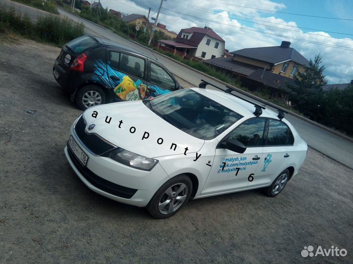 Багажник на крышу Шкода Рапид модельный