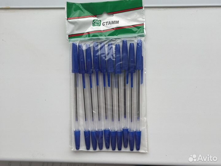 Ручка шариковая стамм. Набор из десяти ручек