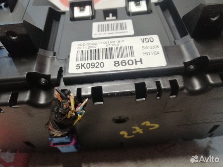 Щиток приборов Volkswagen Golf 6 универсал CAX