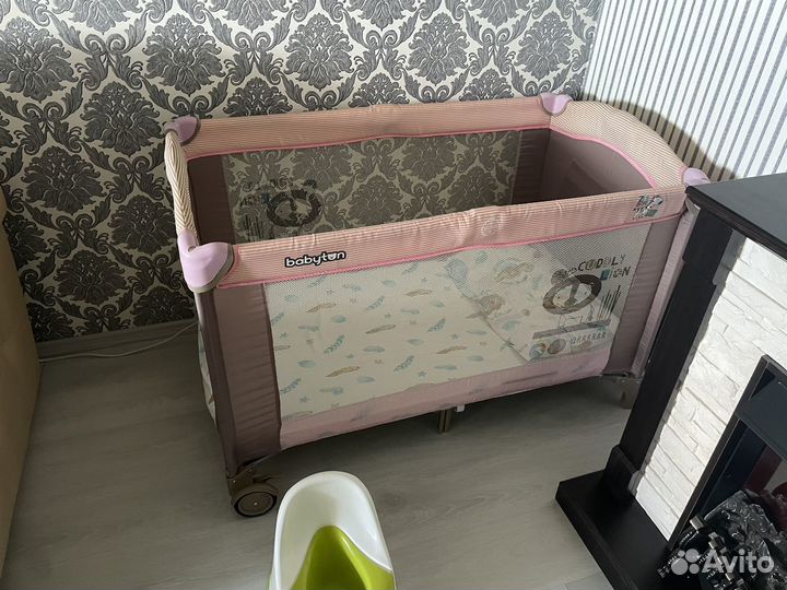 Манеж кровать babyton