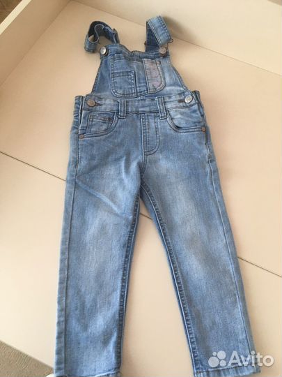 Комбинезон джинсовый на девочку 92