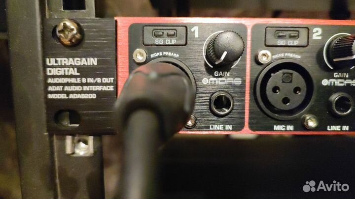 Карта audient id14 mk2 и Behringer ADA 8200