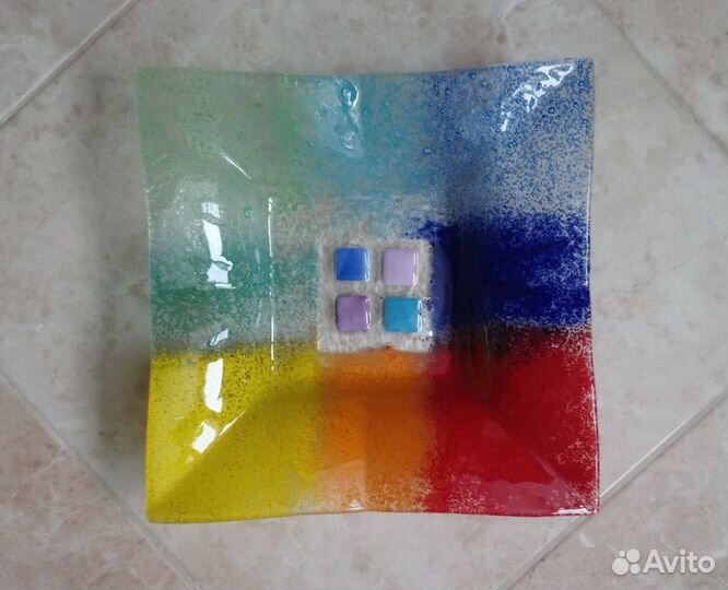 Тарелка Муранское стекло Италия