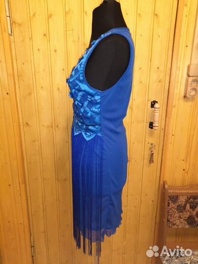 Платье синее