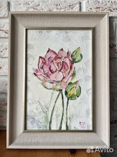 Живопись картина маслом Лилия 30х40