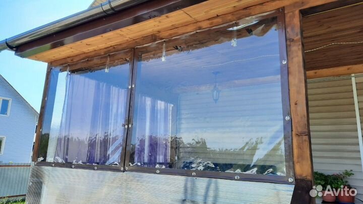 Мягкие окна в беседку