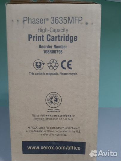 Принт-картридж xerox Phaser 3635 10K (108R00796)