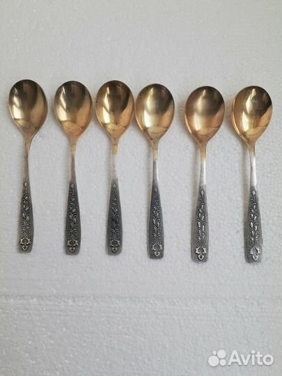 Набор мельхиоровых столовых ложек СССР