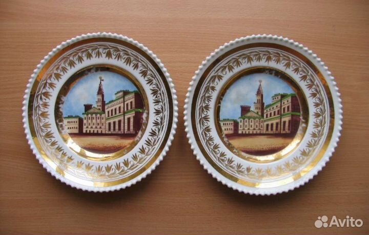 2 редкие тарелки (Россия XIX в.)