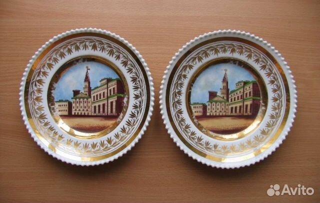 2 редкие тарелки (Россия XIX в.)