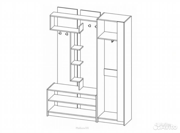 Прихожая базовый модуль Марица ясень шимо