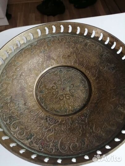 Ваза конфетница латунь